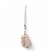 Generic Women's Polyurethane Floral Embroidered Crossbody Sling Bag with Adjustable &amp; Removable Strap (Beige)
