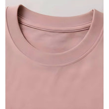 Generic Men's Cotton Blend Printed Oversized Round Neck Half Sleeve T-Shirt (Pink)