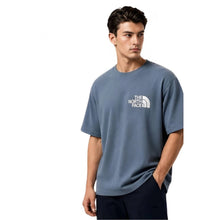 Generic Men's Cotton Blend Printed Oversized Round Neck Half Sleeve T-Shirt (Blue)