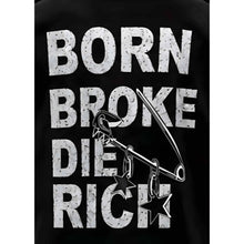 Generic Men's Cotton Blend Printed Oversized Round Neck Half Sleeve T-Shirt (Black)