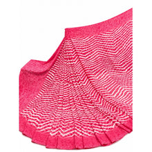 Generic Women's Georgette Printed Saree With Unstitched Blouse 5.5Mtr (Pink)