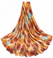 Generic Women's Georgette Printed Saree With Unstitched Blouse 5.5Mtr (Multi)