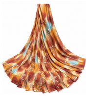 Generic Women's Georgette Printed Saree With Unstitched Blouse 5.5Mtr (Multi)