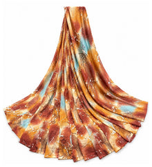 Generic Women's Georgette Printed Saree With Unstitched Blouse 5.5Mtr (Multi)