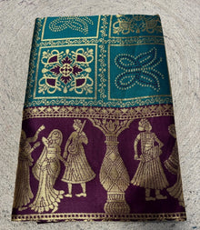 Generic Women's Jacquard Printed Saree With Unstitched Blouse 5.5Mtr (Teal)