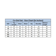 Generic Women's Polyester Printed 3-4th Sleeve Co-Ord Set (Multicolor)