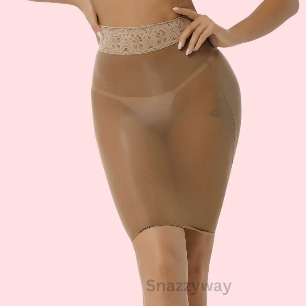 Sexy transparent beige skirt lingerie